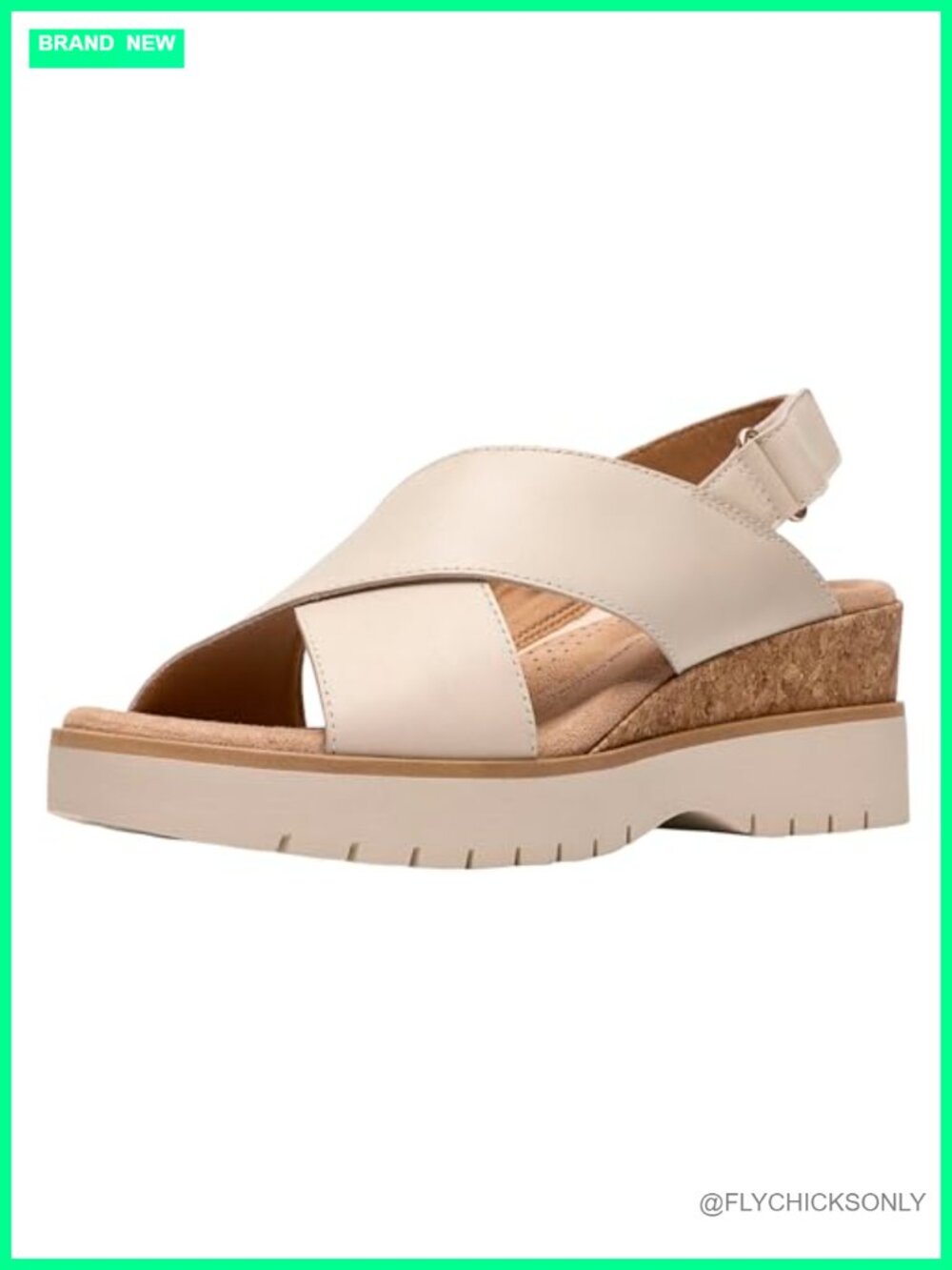 Clarks Diaz Cross Wedge Sandal Leather Comfort